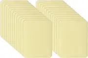uxcell Self-Adhesive Repair Patches 5 x 3.7 Inch, 24 Pack Twill Fabric Repair Denim Patches Waterproof Lightweight Sofa Patch for Couch Clothing Jacket Tent Bag Jeans, Beige