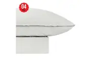 Odyssey Living Bamboo Linen Sheet Set 4 Piece King Silver