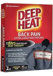 Deep Heat Back Patches 4 x 2 Pack
