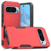 ZUSLAB for Google Pixel 9 Pro XL Case Rugged Defender Protective Heavy Duty Shockproof Dustproof Cover (2024) - Red