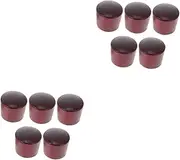 Zerodeko 10 Sets Pot Lid Knobs Replaceable Handles for Kettle Pan High Grade Wood Convenient Detachable Design Essential Kitchen Accessories