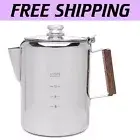 Bozeman 12-Cup Stainless Steel Percolator - Perfect for Camping Adventures