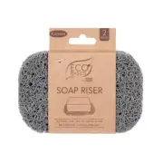 NEW WHITE MAGIC ECO BASICS SOAP RISER MAT PACK OF 2 Platinum Grey Colour