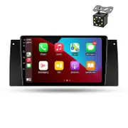 JIULUNET Wireless CarPlay Android Auto Radio for BMW 5 E39 1995 - 2003 E53 X5 M5 4G Car Multimedia GPS 2din