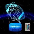 LEDERGO Football Night Light for Boys 3D Illusion Night Lamp16 Colors Changin...