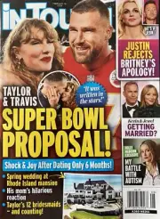 In Touch Magazine February 19, 2024 Taylor Swift And Travis Super Bowl Proposal