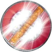 Nexusectar Trailer Brake Lights | 4" Round Trailer Brake Lights | Rear Lighting with Signal & Stop Lamps for Increased Visibility & Safety