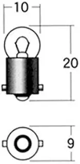 Stanley A62B 6V 3W G10 Clear Auto Bulb, Made in Japan Quantity=1 Bulb