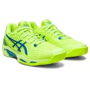 Asics Solution Speed FF 2 Clay 1042A134.300 Womens 10 Green Tennis Shoes EEE4150