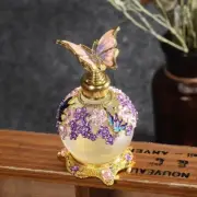 25Ml Vintage Purple Butterfly Perfume Bottle Lady Essential Reusable Oil Bott...
