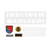 Maruishi - White on clear - old school bmx