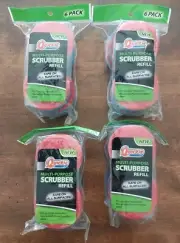 (4) Quickie Multi-Purpose Scrubber Refill Packs of 6 (24 Total Scrubbers)