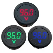 LED Digital Display Circular Two-wire Voltmeter DC 5-100V DC Digital Volt_ro