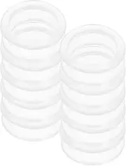 OFFIGAM 10Pcs Silicone Finger Rings for Grooming Scissors Skid Comfortable Grip Easy Installation for Home and Salon Use Fingers From Calluses