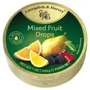 Cavendish and Harvey Mixed Fruit Drops Candy Tin 200g x 10 Units
