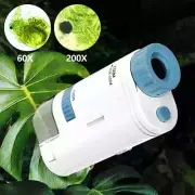 New 60-200x Pocket Microscope Electric Mini Microscope LED Light High Definition
