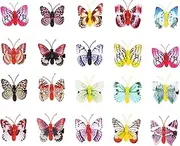 [MOKKHNB] 50Pcs Glow the Dark Butterfly Hair Clips for Festival Hair Accessories Durable and Hairpins for Parties and Everyday Use