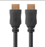 High Speed 4K@60Hz HDMI Cable, 15 ft Black with Ferrite Cores