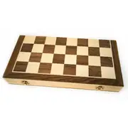 Wooden Folding Chess/Checkers/Backgammon Set - 40cm