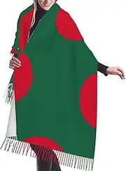 [DRTGEDS] Flag Of Bangladesh Scarfs For Women Fall Winter Scarves Pashmina Shawls And Wraps For All Season Christmas Gift