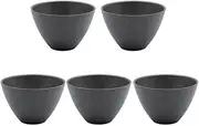 Himawarido Multi Bowl (Small), 10.1 fl oz (300 ml), Soup Bowl, Microwave, Dishwasher Safe (Black, Set of 5)