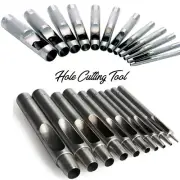 Hollow Punch Set Belt Leather Hole Maker Gasket Card Plastic Canvas Tool