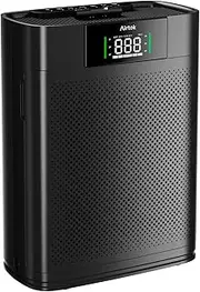 AIRTOK Air Purifiers for Home Large Room up to 1300 Ft² with Air Quality Monitor, HEPA Sleep Mode, Aromatherapy, Pet Air Purifier for Bedroom, Air Cleaner with 2X-Purification & 360°Air Outlet AP2301