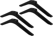 ULDIGI 2 Pairs Tv Stand Living Room Tv Stand Television Parts Rocker Legs Replacement Bar Stool Replacement Legs Black Plastic Furniture Feet Pedestal Bracket Foot Black Pp