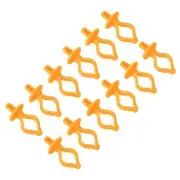 12pcs Bobbin Thread Spools, Silicone Spool Clips Holder Clamp Organizer, Yellow
