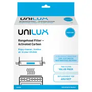 Unilux Activated Carbon Rangehood Filter 2-Pack ULX253