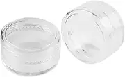 IWOWHERO 50pcs Round Plastic Jars Empty Travel Containers for Makeup Face Cream and Crafts Portable Bottles with Wide Mouth for Easy Refilling and Safe Storage