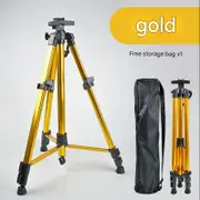 GGP Gold Lightweight Adjustable Aluminum Camera Tripod With Carry Bag Professional Photography Stand
