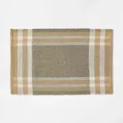 2'1"x3'2" Plaid Indoor/Outdoor Scatter Accent Rug Green - Threshold™Studio McGee
