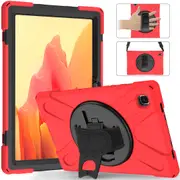 MCC Heavy Duty Strap Samsung Galaxy Tab A8 10.5" X200 X205 Kids Case Cover [Red]