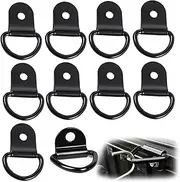 10 Pcs D Rings, Heavy Duty Lashing Ring, D Ring Tie Down Anchors, Stainless Steel Retaining Rings Hook Load Anchor for Cargo Safety in Trucks, Boats, Vans and Trailers