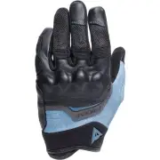 Ermex Ladies Black Blue Mirage Motorcycle Gloves