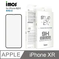 在飛比找金石堂精選優惠-iMos iPhone XR 6.1吋 3D熱灣 滿版玻璃保