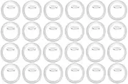 Naisfei 24 Pcs Acrylic Design Button Badge, 2.3 Inch DIY Acrylic Button Pin Badge,Clear Design Craft Buttons Pins Making Kit Sublimation Buttons for DIY Craft Party Picture Make Your Own Buttons
