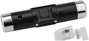 MUCKLILY 2 1 Clock with LCD Display Compact Backlight Easy Installation for Vehicles and Desks and Design