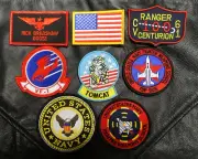GOOSE NICK BRADSHAW TOMCAT FLIGHT JACKET 8PC IRON ON PATCH