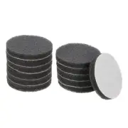 12pcs Scrubber Scouring Pads 800 Grits 3 Inch Drill Power Brush, Grey