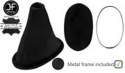 BLACK STITCH LEATHER GEAR BOOT+METAL FRAME FOR DAIHATSU SIRION 2005-2011