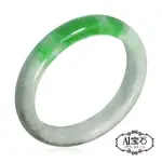 【A1 寶石】帶陽綠翡翠手鐲-天然緬甸A貨-內徑57.9MM(手圍#19-附證書)