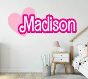 Personalized Name Wall Decal Custom Sticker For Girls Room Wall Art Removable