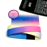 ZOX **FIGHT ON** Silver Single med Wristband w/Card Mystery Pack W/BADGE