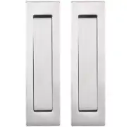 2 Pack Satin Nickel Sliding Closet Door Handles Flush Pull Sliding Door