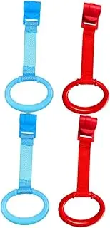 CIMAXIC 4 Pcs Bed Ring Walking Assist Tools Workout Toys Supplies Stand up Walker Tools Rings Walking Training Tool Zip Ties Plastic