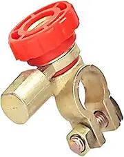 YAKATGVGYS Battery Disconnector Car Battery Terminal Switch Quick Cut-Off Disconnect Isolator Switch Truck Parts Auto Accessories Universal Automotive switches and relays(Red)