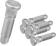 ACROPIX 6pcs Long Serrated Wheel Studs M14x1.5 Multi-Purpose Stud 11588810 for Chevrolet Silverado 3500 HD 2007-2010 Silver Tone Car Parts