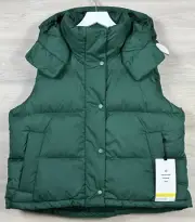 Lululemon Wunder Puff Cropped Vest 600 Fill Size 8 Everglade Green EVRG 00818